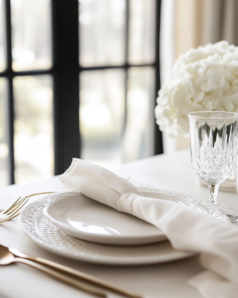 A proper place setting — the standard